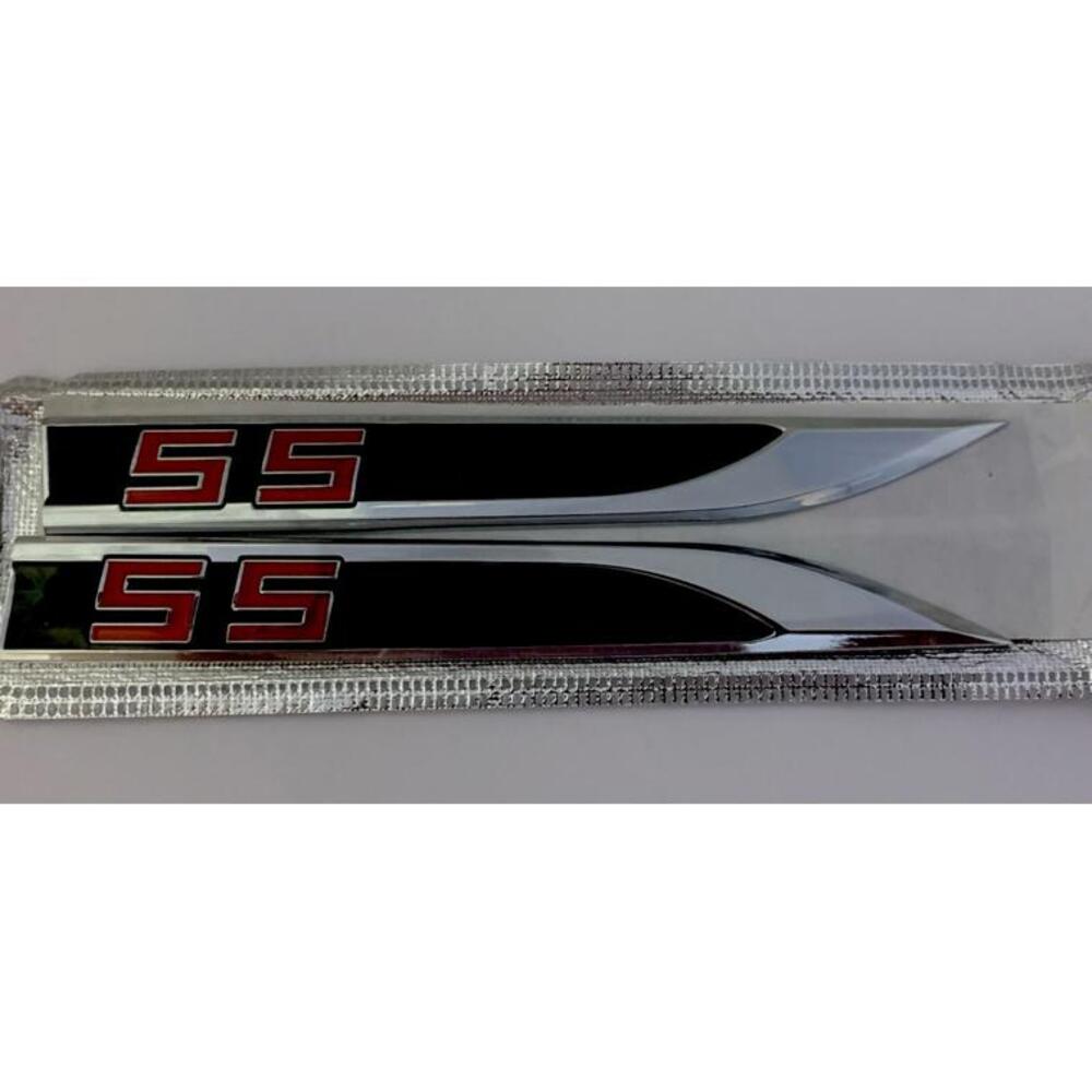 2X NEW Metal for chevy SS Blade FENDER BADGE Emblems Sticker for sport